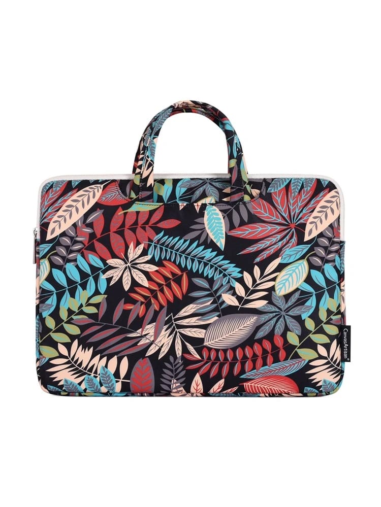Leaf Print Laptop Bag (12")